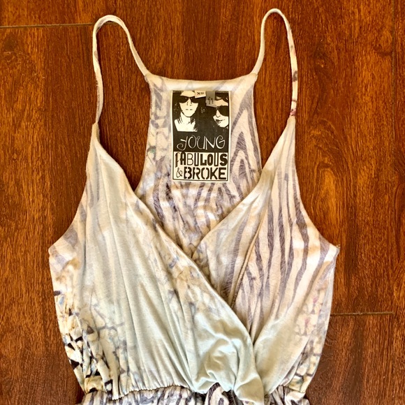 Young Fabulous & Broke Wrap front Mini Dress - Picture 3 of 6